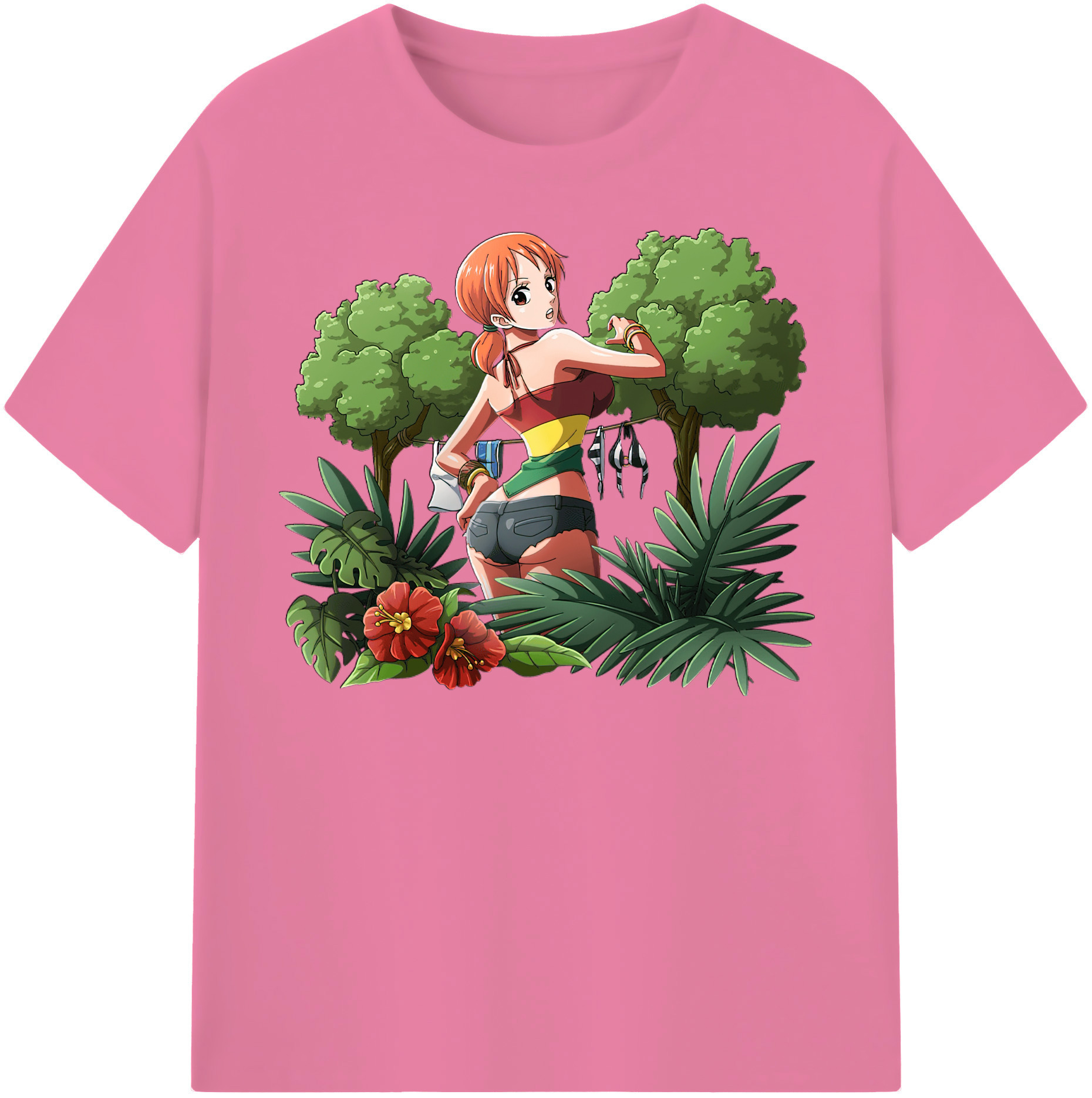 ワンピース ナミ ONE PIECE Nami 綿100％半袖Tシャツ（フロントプリント）